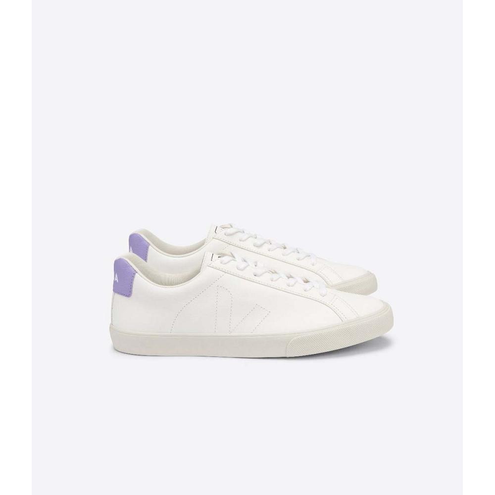 White/Purple Women\'s Veja ESPLAR CHROMEFREE Sneakers | AU 618LIS